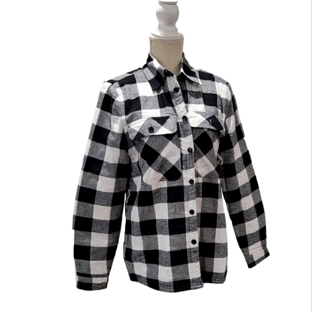 Vstr Premium Check Faux Shearling-Lined Jacket